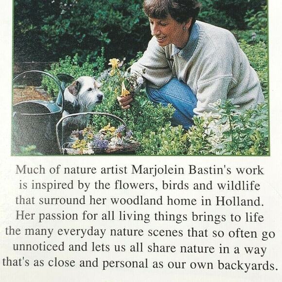 Hallmark Nature's Sketchbook Sampler Marjolein Bastin 2 Cards & Stationery 1994 - Picture 6 of 8